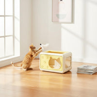 Enclosed Pet House Semi Closed Pet Shelter Anti-Slip Bottom for Indoor