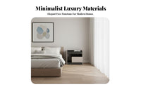 Sculptural Bedside Table Minimalist Design Nightstand Floor-Standing for Office
