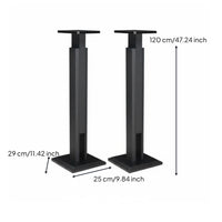 Wooden High-Fidelity Speaker Stand Solid Wood Construction Floor Speaker Stand Stable Wide Base Audio Accessory for Audiophiles, Living Room, Study