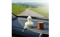 Chinese Design Car Dashboard Buddha Statue Elegant Finish Buddha Car Dashboard Decoration for Center Console, Office Desk