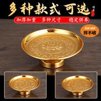 Offering Fruit Plate for Deities, Alloy, Chinese Style, for Home Altar