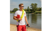 High-Visibility Flotation Collar with D-Collar Padded Water Rescue Collar Heavy-Duty Throwable Rescue Collar Floating for Docks