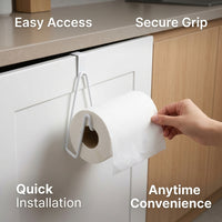 Dining Table Paper Dispenser, Wall Mounted Holder for Home Use, Under Cabinet Towel Punch Stainless Steel Roll for Homeowners