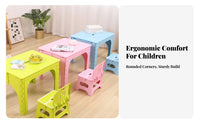 2 Pieces children's Table and Chairs Set Foldable Design for Classroom, Toddlers