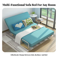 Pull-expandable Sofa Bed Multi-Functional Armless Pull-expandable Sofa Bed Foldable Easy Assembly for Students