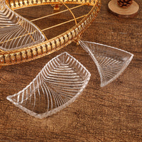 Luxury Boat-Shaped Glass Fruit Basket with Dividers