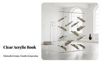 Floor-Standing Tree-Branch Book Rack Modern Design shelving unit multifunctional Use Partition Screen for Homeowners, Office Workers, Study Room, Bedroom, Reception Area