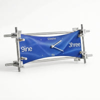 Decorative Clock with Metal Stand Simple for Shelf