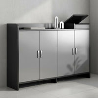 Entryway Footwear Storage Unit Large Capacity Multi-Layer Footwear Storage Unit with Doors Space Saving Household Furniture for Renters, Adults, Foyer
