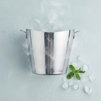 Stainless Steel Ice Container Polished Finish Beverage Chiller Container With