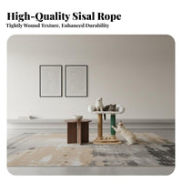 Wear-Resistant Cat clawing Pole with orb long-lasting Furniture Protector Low-Shedding Pet Supply Includes Dangling Toy for Indoor, Living Room, Home