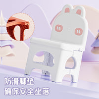 折叠靠背椅塑料小凳子加厚家用椅子成人客厅矮凳便携式儿童小板凳