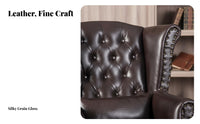 sheltered armchair Chair timeless design Upholstered sheltered armchair Armchair Retro Design High spine for Living Room