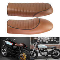 Vintage Motorcycle Seat Cover with Flat Stripe Design