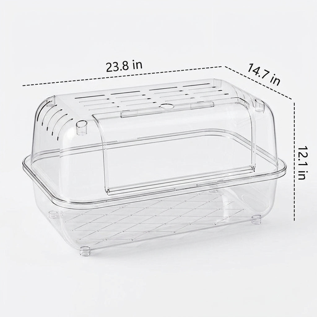 Hamster Habitat Villa and Enclosure Starter Kit, Clear Luxury Hamster Cage, Modern Style Interactive Transparent Detachable Pet Housing