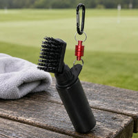Press Spray Club Brush Dual Bristle Head Water Bottle Golf Brush Portable