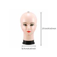 Hard Plastic Hat Display Head Black Base Mannequin Head Smooth Finish Display Bust Odorless