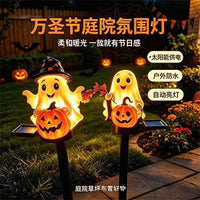 Solar Halloween Ground Insert Light Outdoor Garden Light Pumpkin Ghost Skull LED Stake Light
