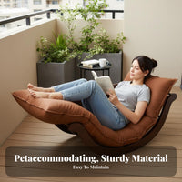 Curved Lounger Lounger Multi-Functional Rocking Chair Small Space Accommodating High Weight Capacity for Balcony, Resting