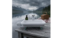 Electric Portable Sink with Pump Rechargeable Camping Sink with Faucet Compact Wash Basin Raised for Campers, RV Owners, Gardeners, Outdoor Activities, Garden