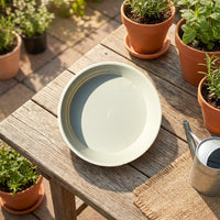 Plant Trays and Drip Tray for Plant Pots, Heavy Duty Melamine Plant Pot Saucers, Indoor Outdoor Floor Standing Use, Square Plant Pot Saucers 35cm