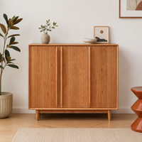 Wooden Shoe Box, Entryway Storage, Cherry Wood, 90cm High, Shoe Cabinet, 38cm Depth, Entryway Locker, Assembly Required