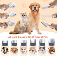 Electric Pet Hair Clipper and Vacuum Combo for Dogs and Cats, EU Plug