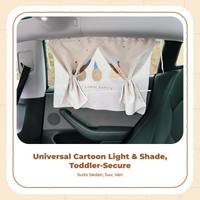 Car window sun shield, retractable side window screen, sunblock protection, privacy, infant, universal fit, easy to install, black