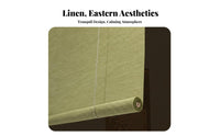 Folding Roman Blind Wabi-Sabi design Roman Shade Natural Aesthetic for Restaurant