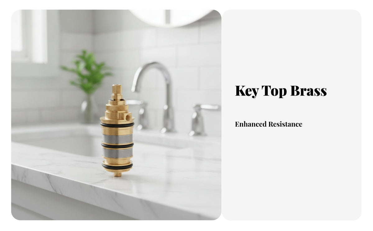 Thermostatic Mixing Assembly | Solid brass build, Perforated Metal Mesh Bands, Thermostatic, for Faucet Maintenance