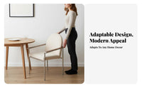 Upholstered Armchair Retro aesthetic Dining Room Chair Ergonomic Support for Bedroom