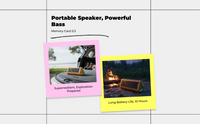 Portable Waterproof Outdoor Car Speaker, Mini Bass Device