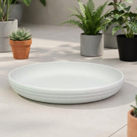 Plant Pot Saucer in a Simple Style, Thickened Plastic Flower Pot Tray, Floor Standing Home Gardening Accessories, 15cm Base Diameter
