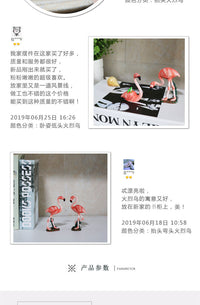 厂家直销仙鹤火烈鸟工艺品微景观动物摆件盆景园艺盆栽雕塑装饰