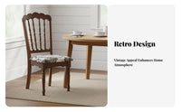 Spindle Support Wooden Chair Full Wood Construction Dining Room Furniture Stable and Sturdy Armless for Families