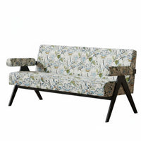 Wood Frame Armchair mid-centuryera Modern Design Accent Chair Signature Aesthetic Wide Seat for Adults, Office Managers