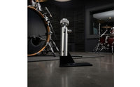 Slotted Base Kick Drum Mic Mount Side Tightening Screw Drum Audio Capture Device Mount Metal Mic Mounting Bracket Knurled