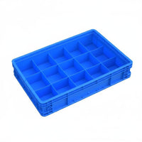 Compartment Box Screw Organizer Box Wear-Resistant Divided Storage Crate for Warehouse