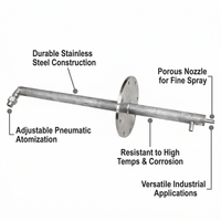 Stainless Steel Mist Nozzle, 1/4 BSPT Pneumatic Spray Tip, Desulfurization Denit #variant:Spray Gun Assembly
