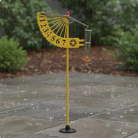 Dynamic Rain Gauge Moving Pointer Outdoor Decor Clear Scale for Patio