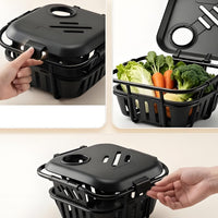 Tricycle Front Basket Large Capacity Mobility Gear Rainproof Lid for Shopping