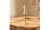 Mini Dress Form Quarter-Scale Mini Mannequin Tabletop Dress Form with Base for Fashion Students
