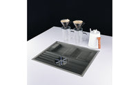 Hand-Pour Rinse Station Ribbed Coffee Rinse Station Low-Profile Drain Tray with Built-in Drain for Baristas