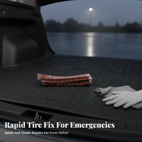50 Strips Punctures Puncture Seal String Emergency Fix Tubeless Tire Repair Set Heavy Duty Vehicle Maintenance Supply Easy to Use for Auto Mechanics, DIY Enthusiasts, Not on-the-Road Riders, Garage, Workshop, Farm