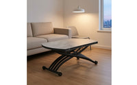 Liftelevating Coffee Table Table Coffee Table on Wheels Table with Wheels Space-Saving Furniture for Apartment Dwellers, Living Room, Small Areas