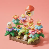 DIY Flower Garden Building Toy Snap-Together Flower Building Toy Colorful Stacking Playset Educational for Children, Girls, Toddlers, Playroom, Classroom, Preschool