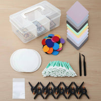 Allcomplete Kit Set Trading Card Cleaning Kit Anti-Static Cloths Sports Card Grading Kit Safeguarding Storage Case