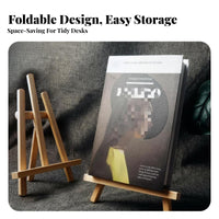 Foldable Bookrest Space-Saving Adjustable perusing Stand Stable assistance for Desk