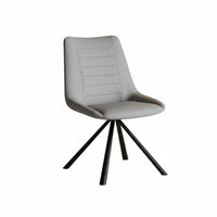 Upholstered rotate Chair Modern Design rotate Chair with X-Frame Legs Ergonomic Backrest No casters for Adults, Kitchen, Bedroom