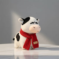 Soft and Cuddly Grumpy Cow Plushie Creative Gift Farm Creature Toy Decorative for Children, Home Decor